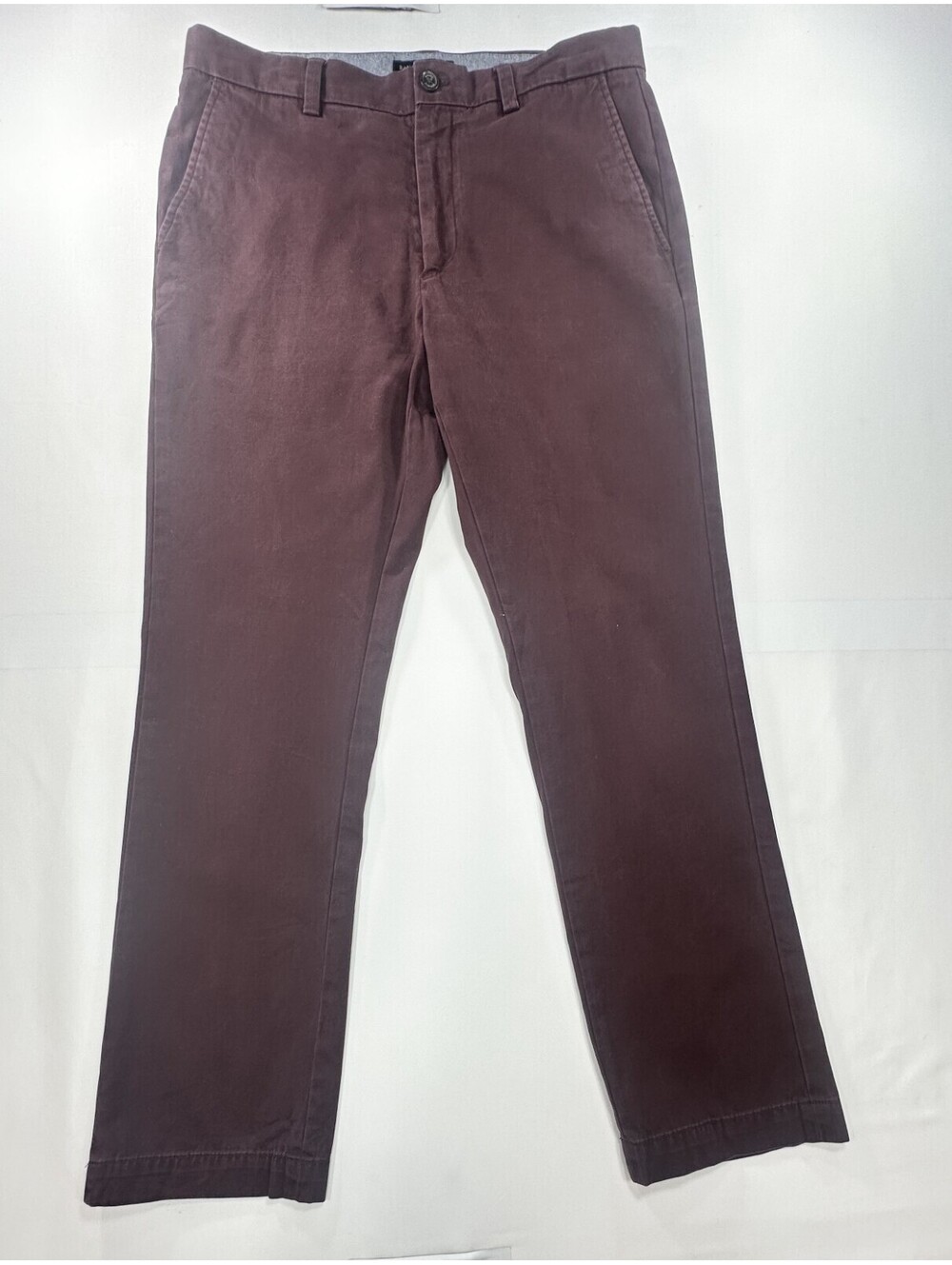 Banana Republic Aiden Slim Cotton Chinos Purple Mens 33/32